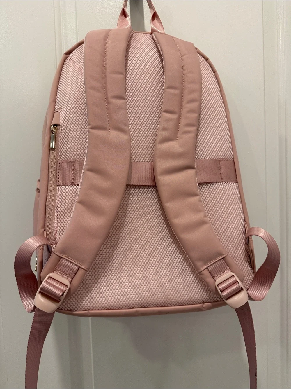 Everyday Blush Pink Backpack with Gold Hardware